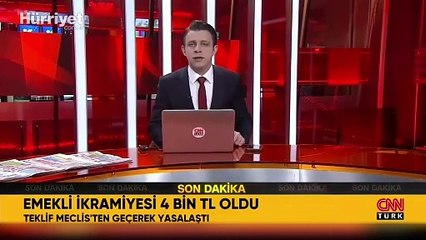 Emeklilerin bayram ikramiyesi 4 bin liraya yükseltildi
