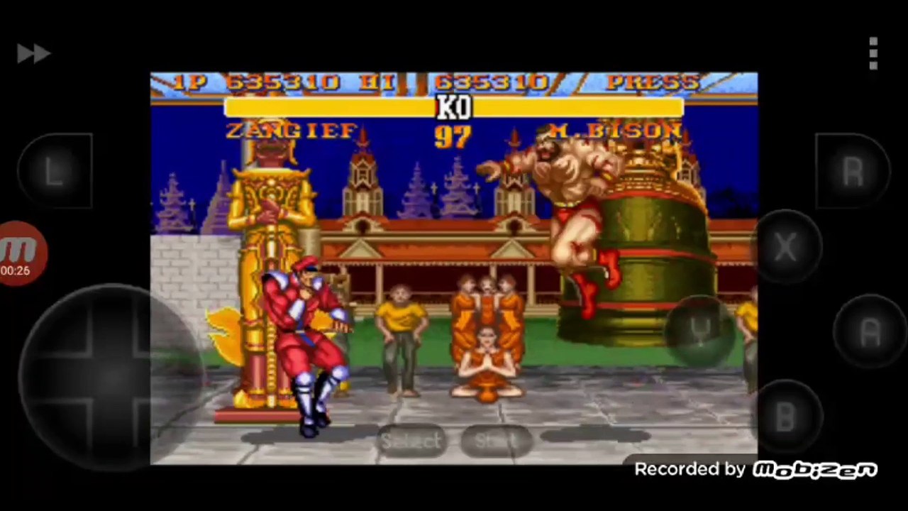 Street Fighter II Turbo: Hyper Fighting Zangief vs Mr Bison luta completa