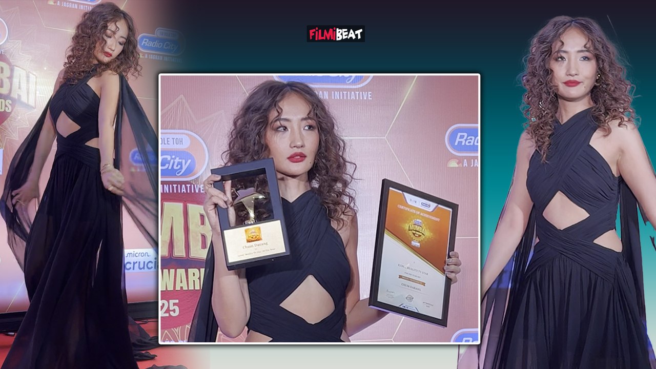 Chum Darang at the Red Carpet of The Radio City Mumbai Icon Awards 2025,Video Viral on Social Media