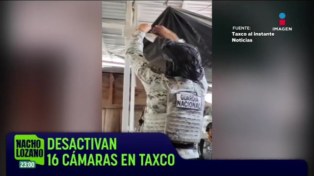 Desactivan 16 cámaras presuntamente de grupos delictivos en Taxco, Guerrero