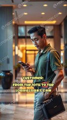 Room Reservation at the Hotel Reception