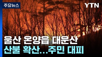울산 온양읍 대운산 산불 확산...주민 대피 / YTN