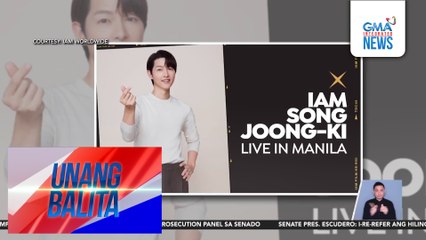South Korean A-list actor Song Joong Ki, bibisita sa Pilipinas sa kauna-unahang pagkakataon | Unang Balita