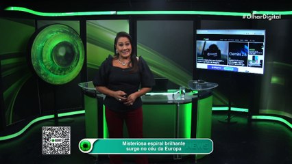 Misteriosa espiral brilhante surge no céu da Europa