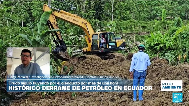 Tragedia ambiental en Ecuador: más de 25.000 barriles de petróleo llegan a ríos, manglares y playas