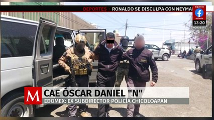 En Edomex, detienen al exsubdirector de la Policía de Chicoloapan por extorsión
