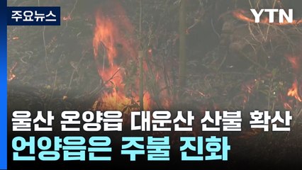 울산 온양읍 대운산 산불 확산...언양읍은 주불 진화 / YTN
