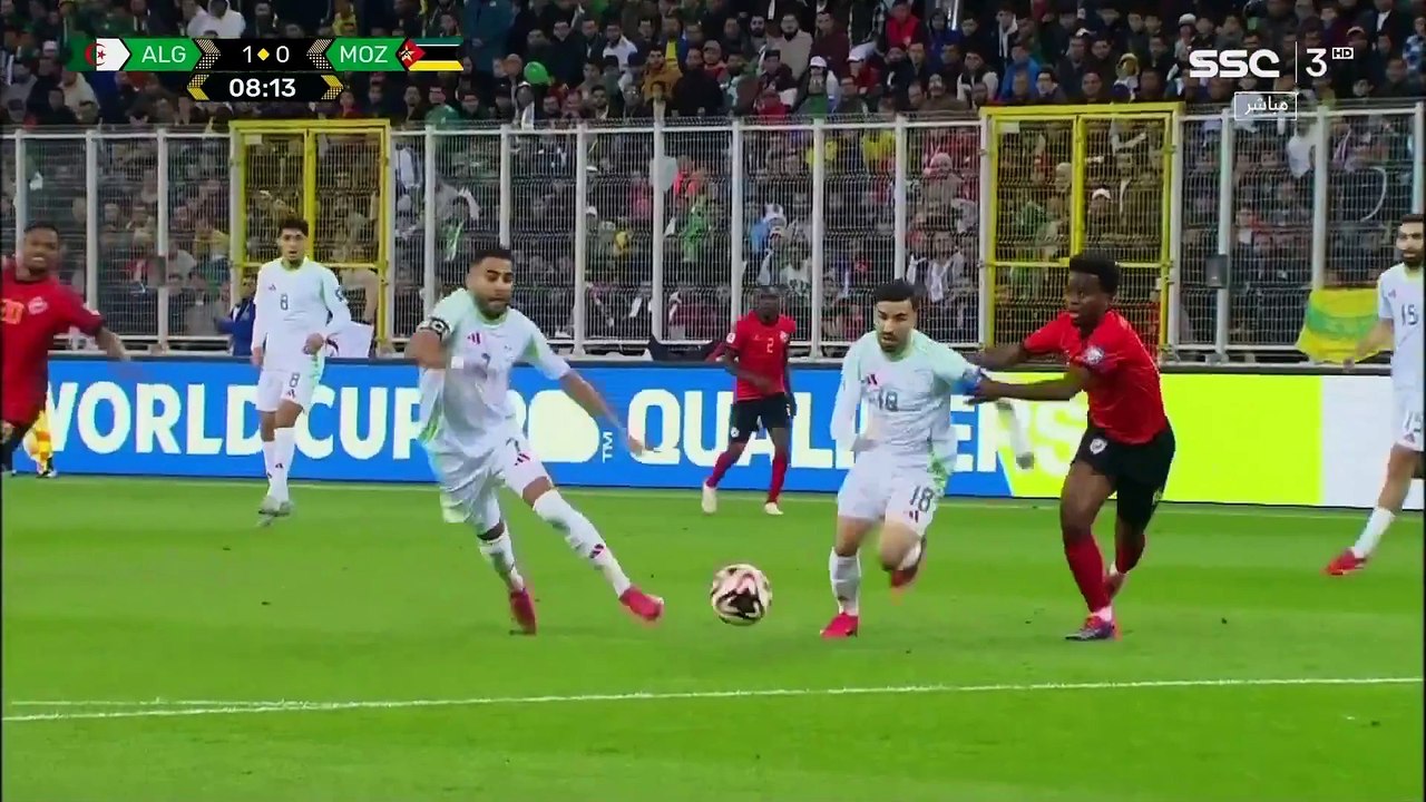 المنتخب الجزائري يحقق فوز كبير على منتخب موزمبيق بنتيجة 5 - 1