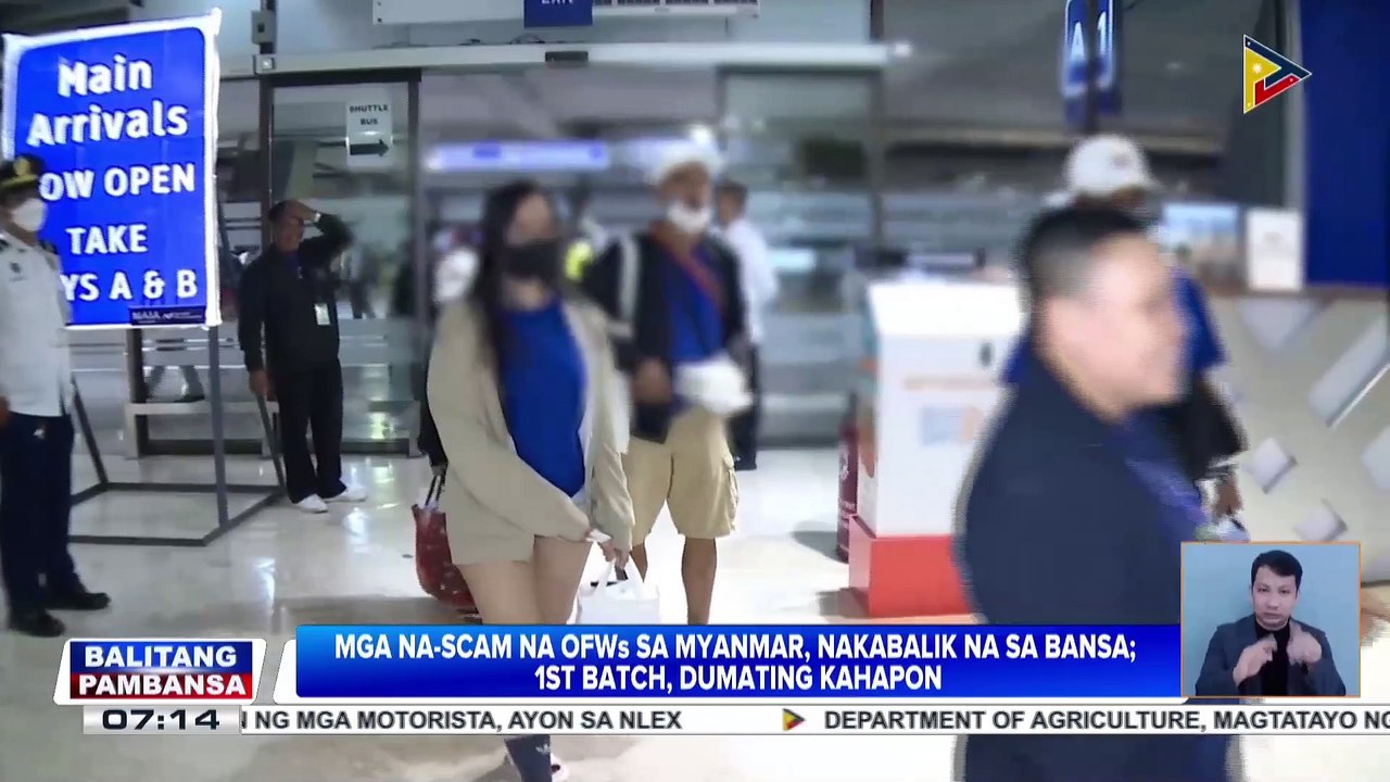 Mga na-scam na OFWs sa Myanmar, nakabalik na sa bansa; 1st batch, dumating kahapon