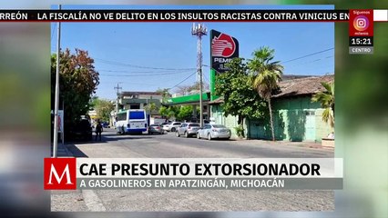 Autoridades detienen a presunto extorsionador de gasolineros en Michoacán