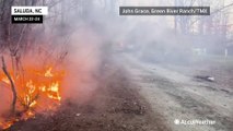 Wildfires ignite in the Carolinas