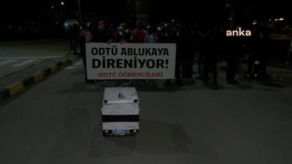İmamoğlu'nun tutuklanması ODTÜ’de protesto edildi