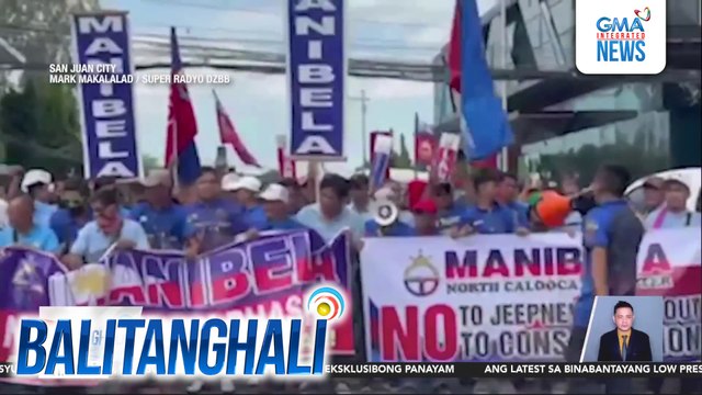 MANIBELA, nagkilos-protesta sa huling araw ng kanilang tigil-pasada | Balitanghali