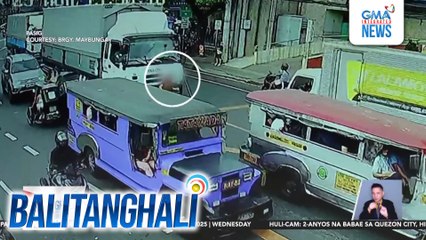 62-anyos na babae, patay nang masagasaan ng truck; driver, hindi umano napansin na tumawid ang biktima | Balitanghali