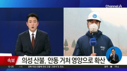 의성 산불, 안동 거쳐 영양으로 확산