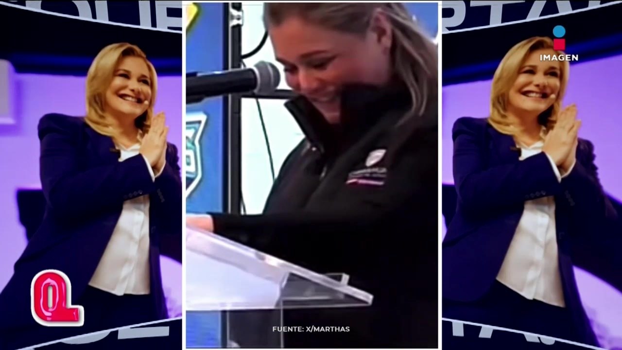 Maru Campos cambió de partido a medio discurso