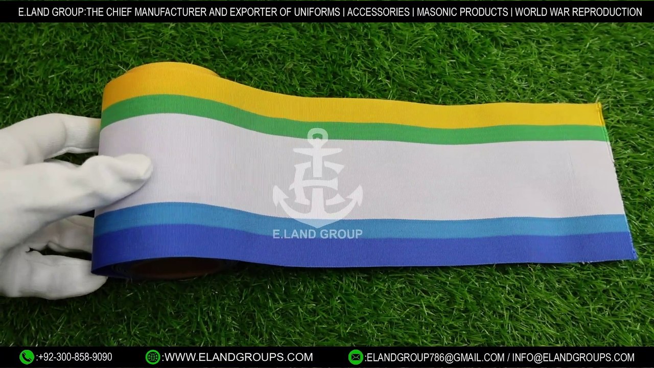 Masonic Regalia Ribbon,  Pakistan Moire Ribbon,  Masonic Moire Ribbon Supplier