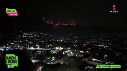 Incendio en Tepoztlán ya consumió más de 100 hectáreas