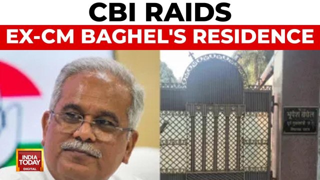 CBI raids former Chhattisgarh Chief Minister Bhupesh Baghel's residence in Bhilai and Raipur