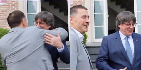 El abrazo de Waterloo: Otegi y Puigdemont escenifican su dominio sobre un humillado Sánchez