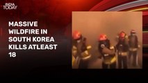 Massive wildfires ravage South Korea, leaving 18 dead