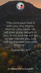 Word of God Zephaniah 3:17 Scripture Video