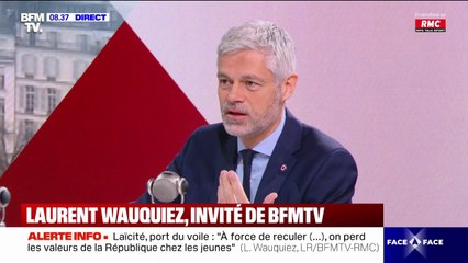 Fait religieux en entreprise: “Je veux que les partenaires sociaux traitent le sujet”, indique Laurent Wauquiez (LR)