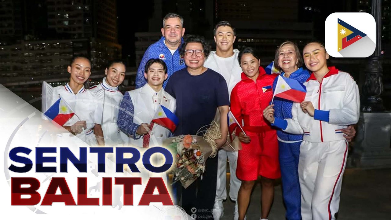 Carlos Yulo, Nesthy Petecio, at iba pang atleta, rumampa sa isang sports fashion show sa Maynila