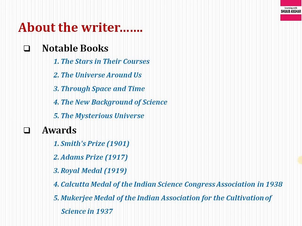 The Dying Sun by Sir James Jeans | Lesson No. 1 English 2nd year