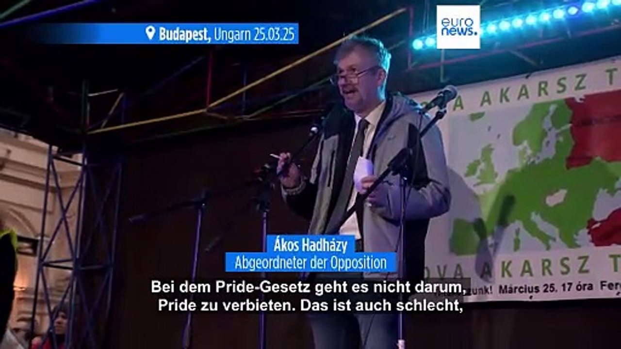 Demokratie ist in Gefahr: Proteste gegen Verbot von Pride-Parade in Ungarn