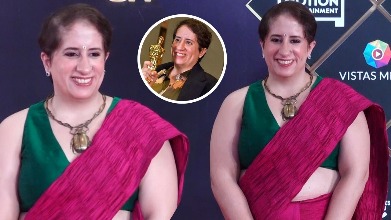 Oscar-Winner Indian Producer Guneet Monga's Elegant Saree Look Spotted At Critics Choice Awards 2025