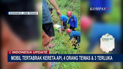 Mobil Pemudik Tertabrak Kereta Api di Sukoharjo, Empat Orang Tewas
