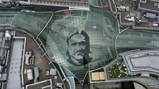 Leeds United: 'Giant Daniel Farke on Trinity Leeds roof' nominated for PR Stunt of The Year