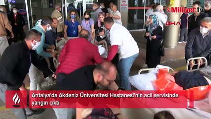 Antalya’da hastanede yangın! Hastalar tahliye ediliyor
