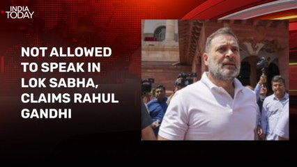 Rahul Gandhi claims that he was not allowed to speak in Lok Sabha