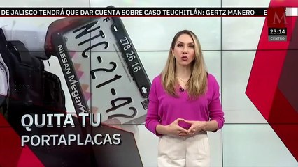 Modificación en el reglamento de tránsito en México sobre el uso de porta placas