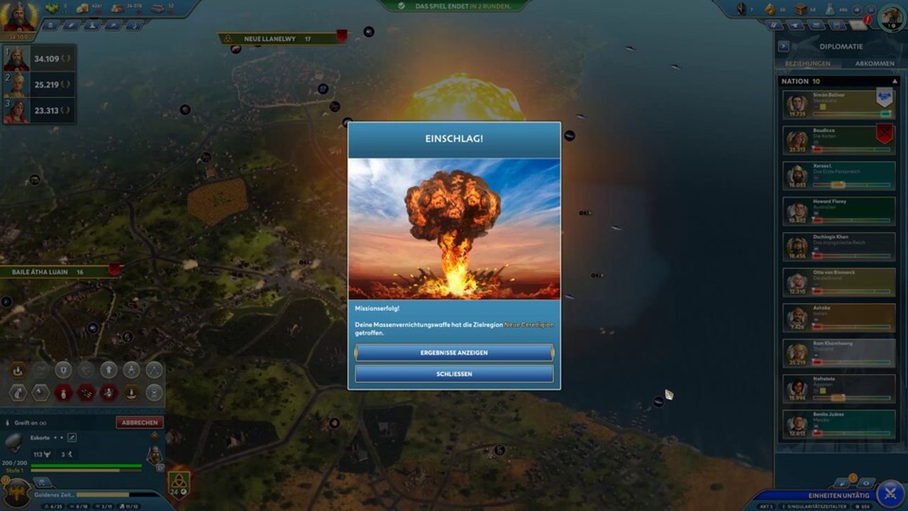 Wir zünden eine Atombombe in Ara: History Untold und fahren den Sieg ein