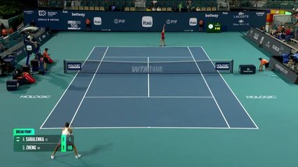 Miami - Premières demies pour Sabalenka