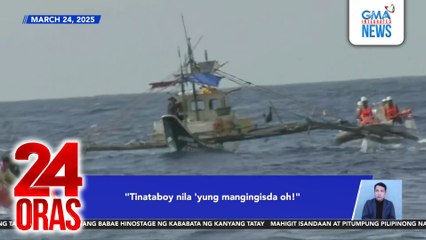 Paghatid ng tulong sa mga mangingisda malapit sa Panatag, hinarang ng China Coast Guard | 24 Oras