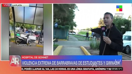 BARRABRAVAS Y SINDICALISTAS SE ENFRENTRON A LOS TIROS EN UN HOSPITAL DE LA PLATA
