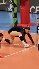 Zehra Gunes flexibility is another level 🤯 - Turkish Women Volleyball Star