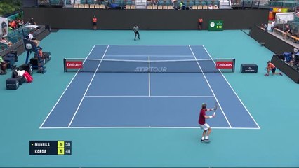 Miami - Monfils stoppé par Korda en huitième de finale