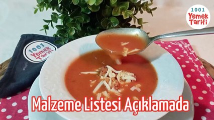 ✅DOMATES ÇORBASI TARİFİ😍👌