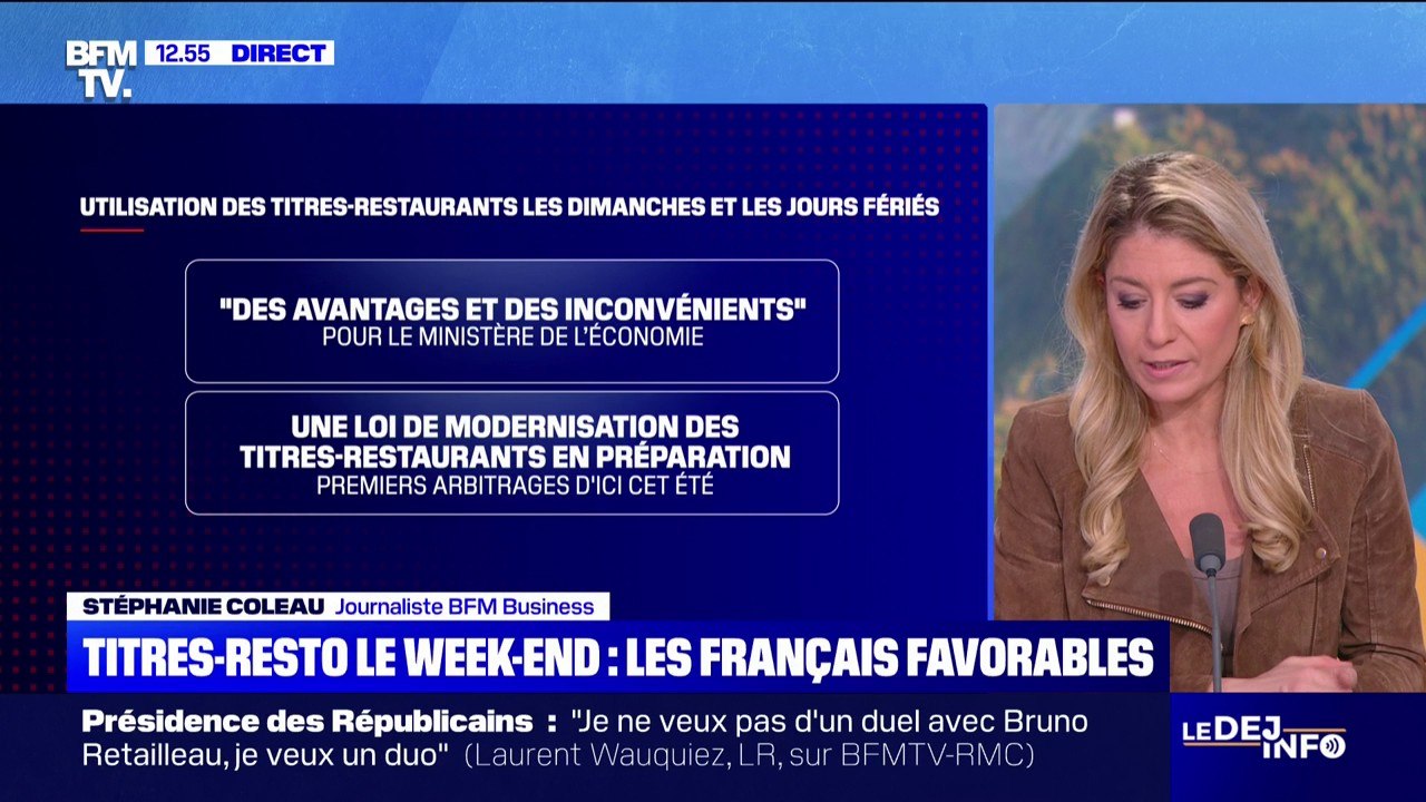 Titres-restaurant: 67% des Français favorables à leur utilisation les dimanches et les jours fériés