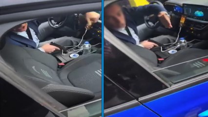 Tartıştığı motosikletliyi silah çekip tehdit etti