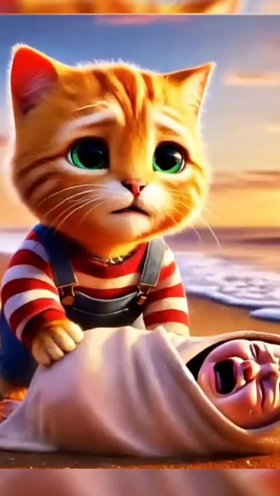 Miaw Miaw Song🍼🥺 |The cat was abandoned by its mother 😭|cute cat| dancing cat|