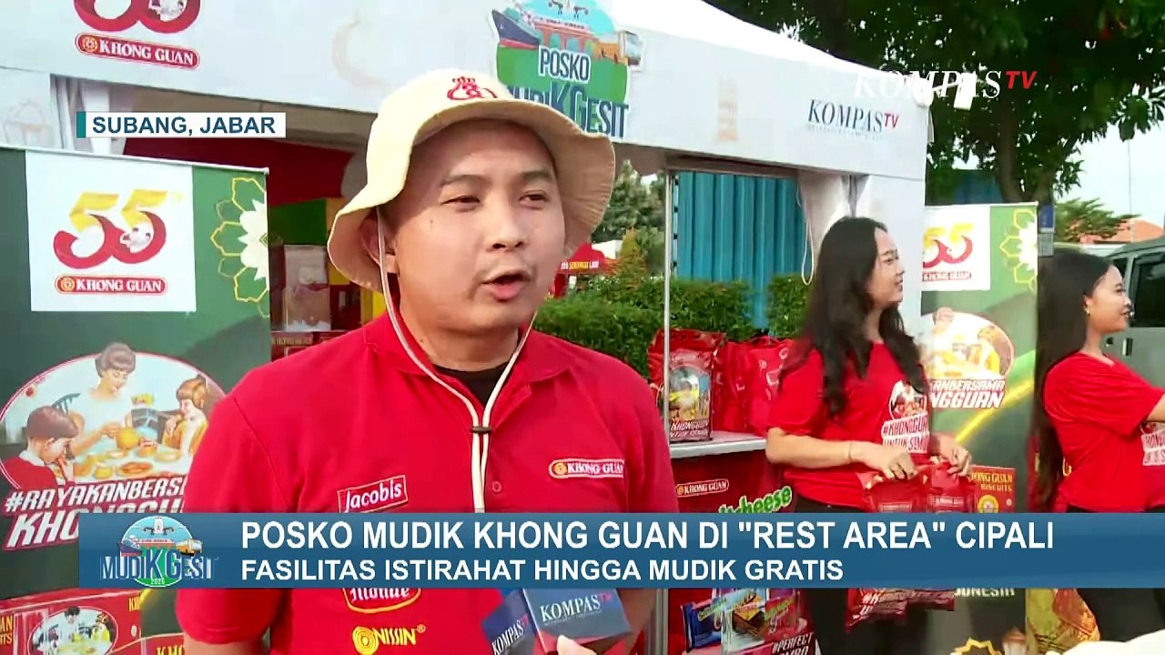 Posko Mudik Khong Guan di Rest Area Cipali, Sediakan Fasilitas Istirahat hingga Mudik Gratis