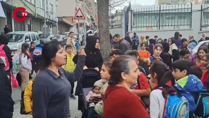 Okmeydanı'da Fuat Soylu İlkokulu velileri kayyuma karşı ses çıkardı