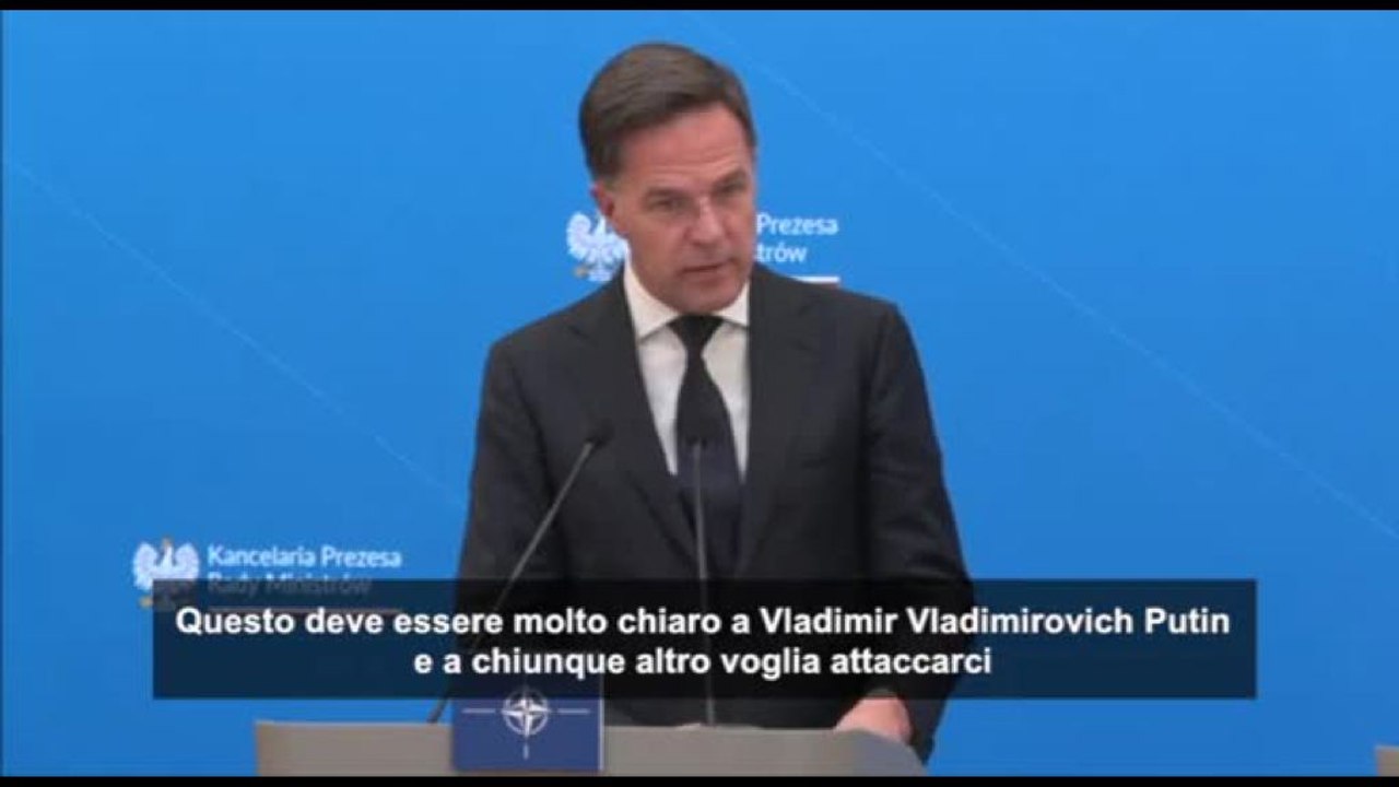 Rutte: attacco a Polonia o alleati? Risposta Nato sarebbe devastante