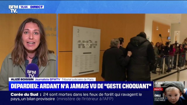 Procès de Gérard Depardieu: Je n'ai jamais assisté à un geste que j'aurais trouvé choquant , affirme Fanny Ardant à la barre du tribunal